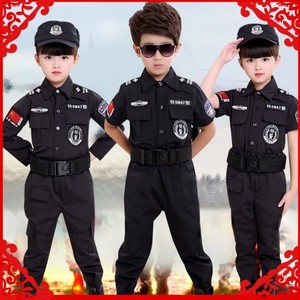 儿童警服特警衣服警装备全套服装男孩小军装警察服女童特种兵套装