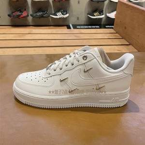 NIKE耐克女鞋Aier Force 1 Low Mini Gold白金休闲板鞋FV3654-111