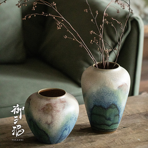 景德镇陶瓷瓶子可水培高级感禅意摆件可水培新中式干花插花花瓶