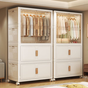 简易衣柜家用衣服收纳柜子储物小衣橱儿童卧室免安装可折叠整理箱