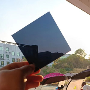 半透明茶黑色亚克力板定制方圆塑料板亚光拍摄打孔镜面倒影背景板