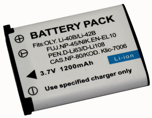 适用于富士FNP-45电池 奥林巴斯LI42B电池 尼康ENEL10照相机电池