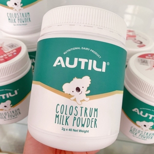 澳洲原装进口AUTILI澳特力牛初乳调制乳粉2g*40/罐全家适用
