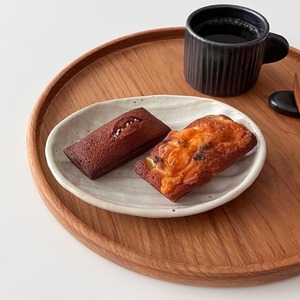 韩国代购进口手工制作韩式平盘陶瓷盘子餐盘家用复古甜品盘早餐盘