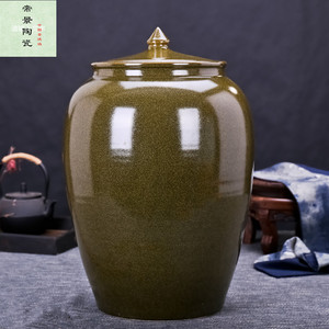 景德镇陶瓷茶叶末米缸酒坛水缸油缸茶缸20斤50斤100斤200斤 防潮