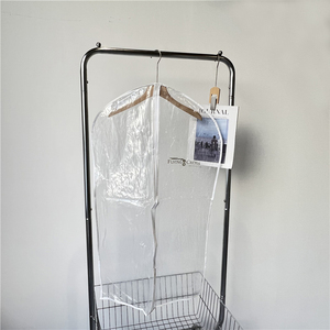 家居衣柜透明pvc防水防潮西服大衣防尘袋拉链可挂卧室衣物收纳袋