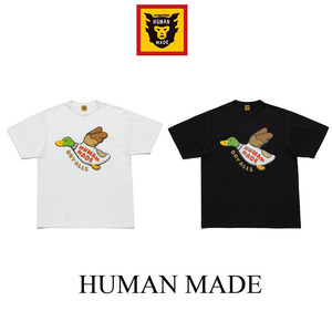 现货humanmadeT-SHIRT KAWS #2 素描鸭子宽松短袖T恤联名潮牌男女