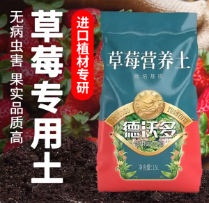 草莓专用土促花保果阳台盆栽种植土四季瓜果通用营养土壤有机泥土