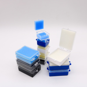 牙科塑料牙盒带海绵1寸2寸假牙盒义齿加工厂牙齿种植体盒可定制