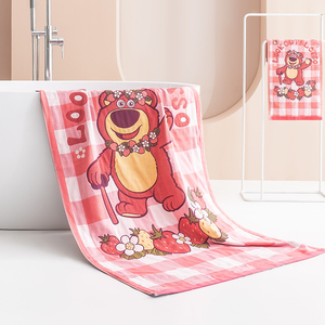 【香菇来了】迪士尼纱布浴巾卡通款印花柔软洗澡巾加大加厚儿童吸