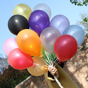 珠光加厚气球拖杆打结器结婚房装饰创意婚庆布置儿童生日派对户外