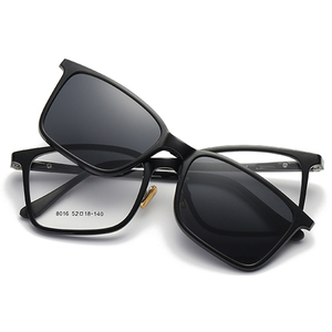 新款两用磁吸套镜近视太阳眼镜男女偏光墨镜TR90框架夹片夜视司机