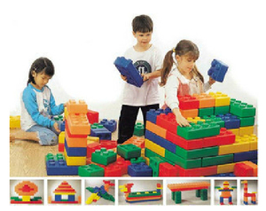 大型塑料砖块积木玩具儿童益智搭拼城堡玩具欢乐大积木大砖块积木