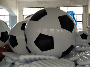 特厚户外大型充气足球幼儿园儿童玩具沙滩球运动会舞台表演道具