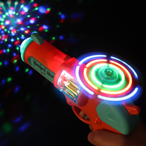 儿童电动玩具枪会旋转灯光带音乐宝宝小手枪玩具2-6岁7男孩太空枪