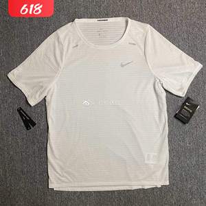 Nike耐克男子反光跑步训练运动透气网眼速干短袖T恤DD1535 CJ5421