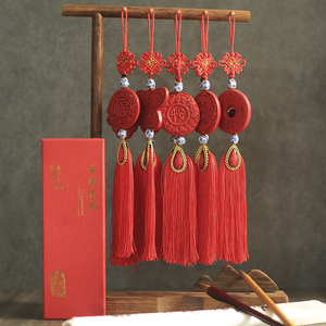 中国风扬州漆器挂件车饰送老外礼物中国结漆雕传统特色工艺品礼品