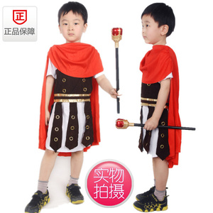 王子服装六一儿童罗马小战士演出服饰白雪公主和七个小矮人侍从