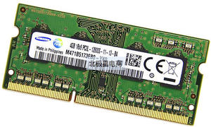 三星4GB1600笔记本电脑内存条1Rx8 PC3L-12800S M471B5173EBO-YKO