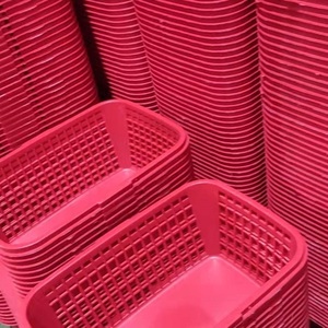 厂家直销草莓篮子手提塑料方形一次性樱桃水果筐杨梅采摘篮2-12斤