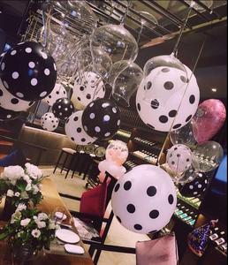 生日气球成人布置套餐派对装饰铝膜气球浪漫情侣宴会黑色透明气球