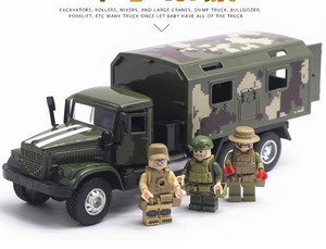 1:43合金车军事运输卡车前苏联仿真 嘎斯克拉斯 汽车模型声光玩具