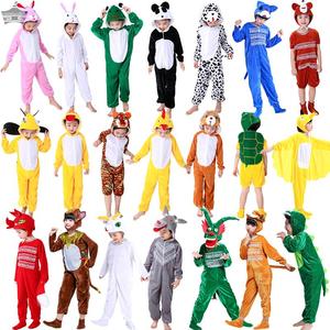 六一儿童动物服装演出服幼儿园表演服老虎青蛙猴子小鸟小猫咪衣服