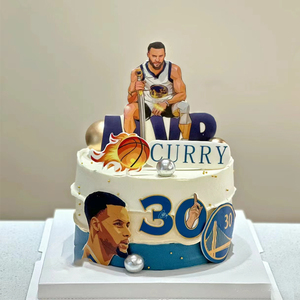 篮球主题蛋糕生日网红款NBA科比詹姆斯库里男士儿童全国同城配送