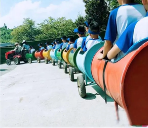 油桶小火车景区农庄户外游乐设备 儿童乐园 广场引流打卡推荐项目