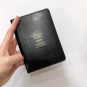 包邮中国民航 机组执照夹 高端真皮飞行员护照保护套证件夹皮套