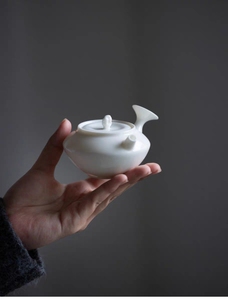 工夫之上 瓷壶日本定制侧把急需德化白瓷手工泡茶壶球孔工夫茶具