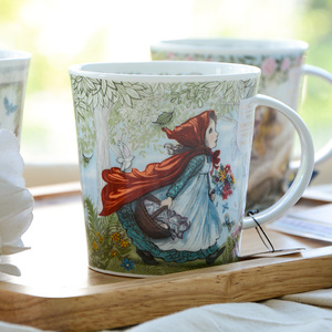 DUNOON丹侬骨瓷马克杯女生可爱杯子英国红茶杯陶瓷咖啡杯童话水杯