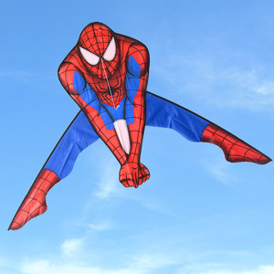 蜘蛛侠超人风筝儿童卡通三角微风易飞高档大人专用带长尾男孩风筝
