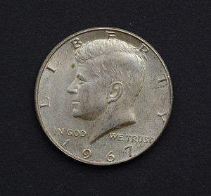 美国50美分银币（半美元，肯尼迪总统头像）