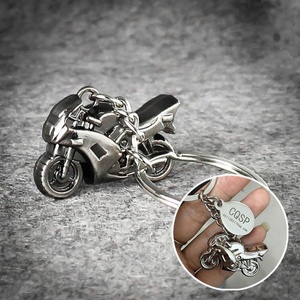 迷你机车摩托车头盔男士汽车钥匙扣个性车用钥匙链钥匙圈挂件礼物