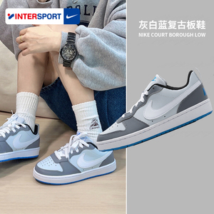 NIKE耐克女鞋2024夏季新款COURT灰白蓝色运动鞋板鞋休闲鞋DV5456