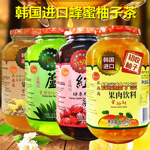 正高岛中栈蜂蜜柚子茶1150g 韩国进口红枣生姜芦荟冲饮水果味茶酱