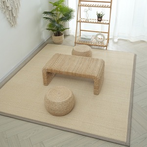 日式竹编地垫客厅沙发编织地毯榻榻米垫阳台飘窗垫茶桌凉席竹垫子