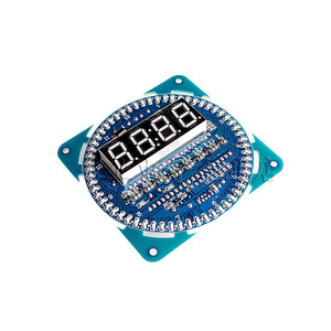 DS1302时钟模块  旋转LED显示 时钟DIY 电子表闹钟温度显示报警
