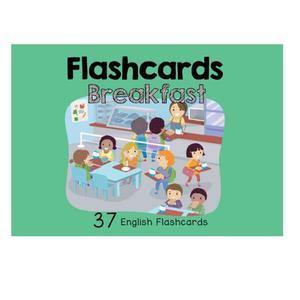 新加坡幼小衔接英语学习卡片CPD Flashcards : Breakfast 早餐 抽认卡 英文原版 早教启蒙 亲子英语 4-6岁