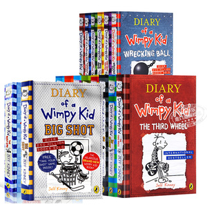 Diary Of A Wimpy Kid 小屁孩日记 1-18 全系列可选 英文原版 章节书 英版 儿童文学 插图童书绘本 练习册 Jeff Kinney