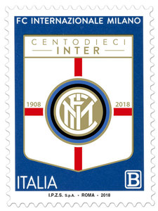 意大利邮票2018 运动 国际米兰足球俱乐部110周年纪念 全新现货
