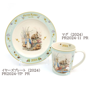 日本代购 彼得兔Peterrabbit2024年限定陶瓷马克杯水杯盘子