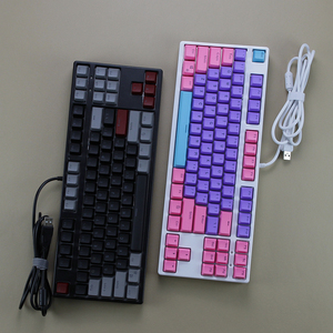 87键RGB幻彩电竞游戏机械键盘USB有线青轴茶轴红轴插拔轴机械键盘
