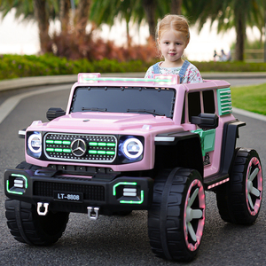 新款奔驰儿童电动车四驱越野汽车遥控玩具车可坐双人男女小孩童车
