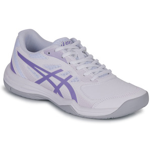 Asics/亚瑟士女鞋低帮系带网球运动鞋橡胶底防滑球白色紫色春秋款