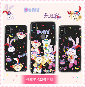 适用duffy达菲熊三星NOTE9手机壳史黛拉兔NOTE8透明全包NOTE5女款