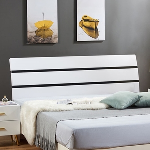 双人床床头靠背板烤漆贴墙单双人床头简易经济型床头靠板床头板
