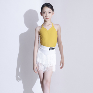 Vmi2023新款分体拉丁舞服女童高级流苏款练功表演服高档夏季套装