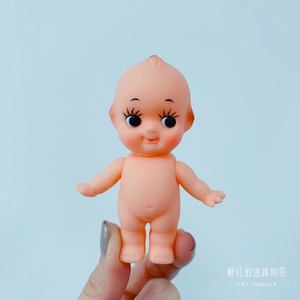 日本昭和丘比娃娃8cm迷你型KEWPIE玩具